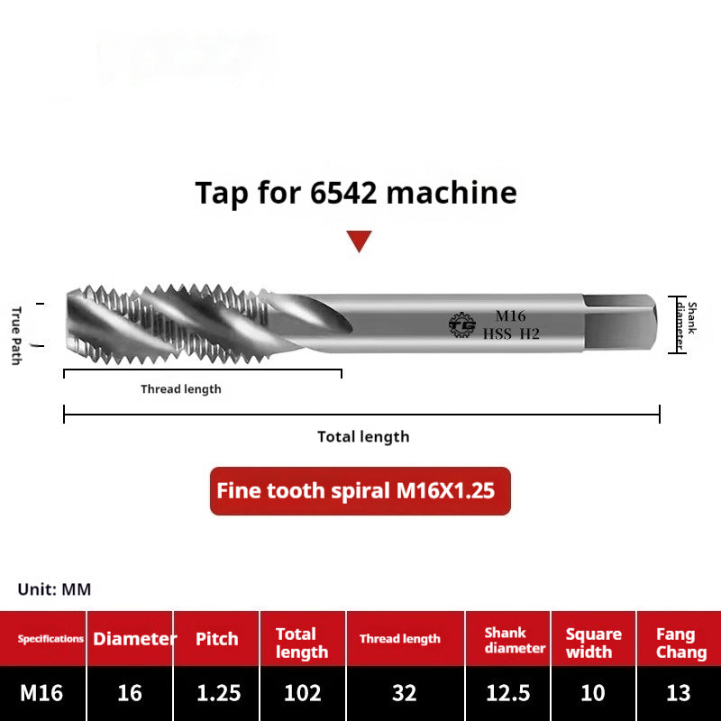2109-Spiral tap tapping M2 fine tooth iron, aluminum, copper steel, stainless steel, special tapping drill bit M3M4M5M6 Shandong Denso Pricision Tools Co.,Ltd.
